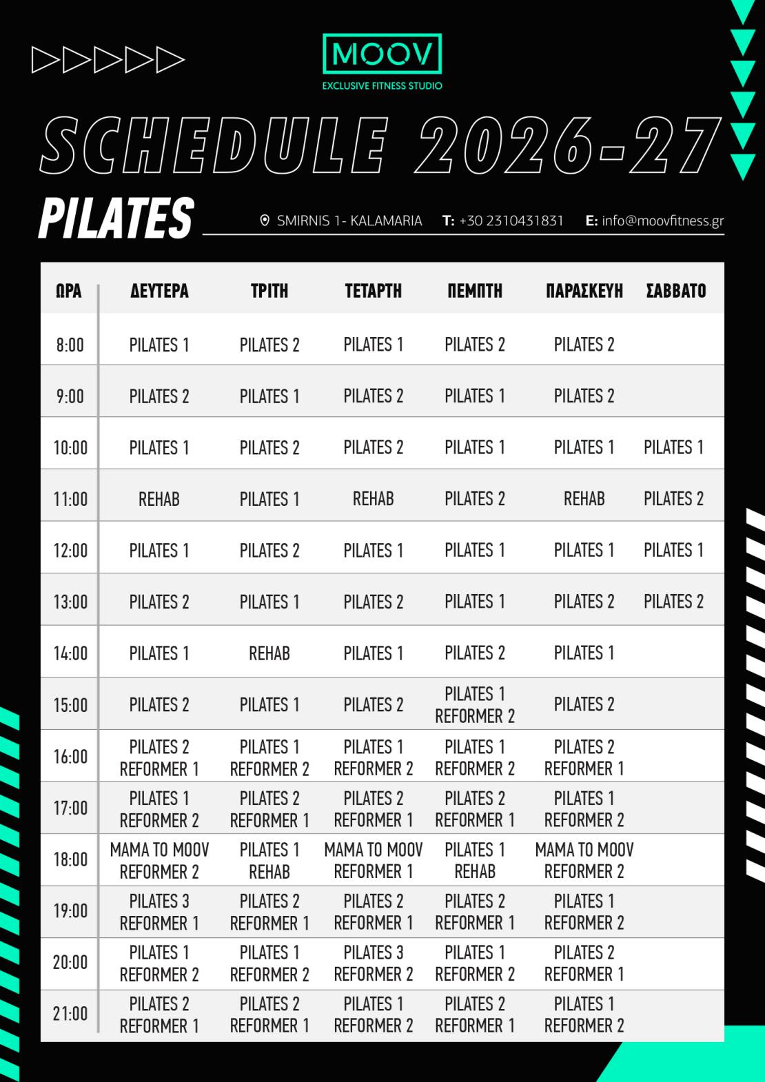 PROGRAMMA PILATES